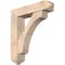 Ekena Millwork Legacy Arts and Crafts Smooth Bracket w/ Offset Brace, Douglas Fir, 7 1/2"W x 32"D x 36"H BKT0806X32X36LEC03SDF - alternate 1